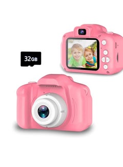 Buy Seckton Upgrade Kids Selfie Camera, Christmas Birthday Gifts for Girls Age 3-9, HD Digital Video Cameras for Toddler, Portable Toy for 3 4 5 6 7 8 Year Old Girl with 32GB SD Card-Pink in Egypt
