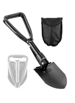 اشتري Folding Shovel, Tactical Folding Trowel, Versatile Engineer Shovel, Folding Trenching Tool, Collapsible Outdoor Digging Implement, Portable Hoe, Includes Band Saw and Pick, for Home Outdoor Activitie في السعودية