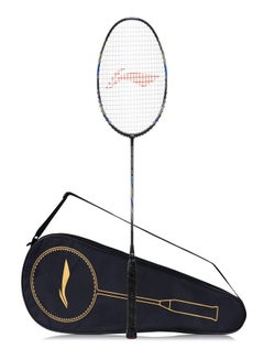 اشتري Li-Ning Carbon Fibre Super Series 900 Strung Badminton Racket with Full Cover (84 Grams, Black/Blue) في الامارات