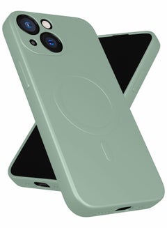 Buy Protective Phone Case for iPhone 13 mini Compatible with MagSafe, Gray-green in UAE