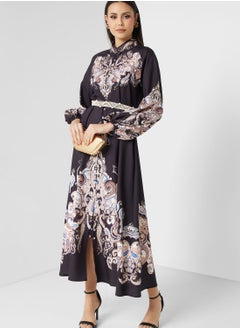 Buy Abstract Print Dress in UAE