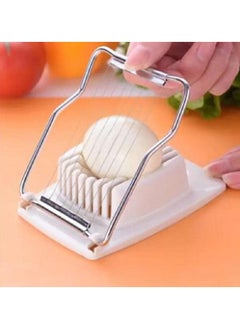 Buy 1pcs Multifunctional Egg Slicer For Hard Boiled Eggs Stainless Steel Eggs Cutter Kitchen Accessories in Saudi Arabia