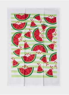 اشتري Premium Quality 100% Cotton Waffle Weave Printed Kitchen Dish Cloths, Waffle Tea Towels Ultra Soft Absorbent Quick Drying Dish Towels, 50x75cm-Pack of 12 في الامارات