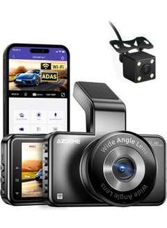 Buy M17 Pro WiFi Front + Rear Dash Cam, FHD 1080P Car Driving Recorder, 3" Screen,150° Wide Angle, Driving Assistant ADAS, G-Sensor Loop Recording, Night Vision Parking Mode in UAE