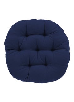 Buy Square Soft Velvet Decorative Cushion with Solid Design and Attractive Colors - Dark Blue in Saudi Arabia