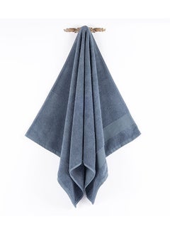 Buy Serra Bath Towel, Steel Blue - 600 GSM, 70x140 cm in UAE