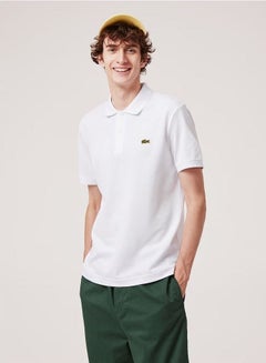 Buy Classic Polo Short Sleeves LACOSTE T-shirt White in Saudi Arabia