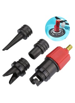 اشتري 4 Nozzle Air Pump Converter Kit for Inflatable Boats Paddle Boards Kayaks and More في الامارات