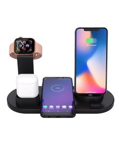 اشتري 6 in 1 Wireless Fast Charging Stand for Apple Watch/AirPods/iPhone/ Samsung في الامارات