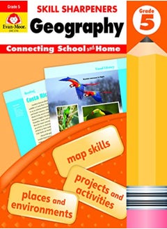 اشتري Skill Sharpeners Geography Grade 5 by Evan-Moor Educational Publishers Paperback في الامارات