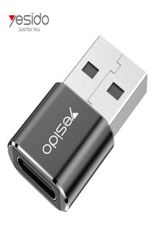 اشتري GS09 Mini Aluminum Alloy Usb Type-c U-Disk Card Reader Mouse Convert OTG Adapter في مصر