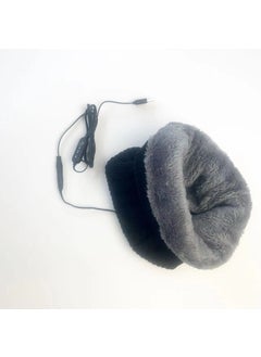 اشتري USB Heated Neck Warmer Knitted Fleece Winter ScarfBlack Black في الامارات