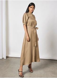 Buy Belted Midi Dress in UAE