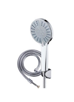 Buy Mixa Round High Pressure Handheld Shower with Ergonomic Handle Silver 280 x 70 x 140 cm MU-4101 in Saudi Arabia