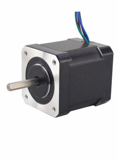 Buy Dual Shaft Nema 17 Stepper Motor Bipolar, 0.5A/24Ncm/48mm Body/4-lead Wires/60cm Cable and Connector Compatible with 3D Printer/CNC in Saudi Arabia