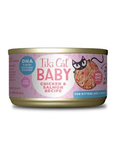 Buy Tiki Cat Baby Chicken and Salmon Lectin Wet Food, 68 g in Saudi Arabia