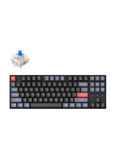 Buy K8 Pro Wireless Custom Mechanical Keyboard, 87 keys QMK/VIA Programmable Bluetooth/Wired White Backlight Tenkeyless with Hot-swappable Gateron G Pro Blue Switch Compatible with Mac Windows Linux in UAE