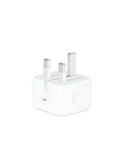 Buy 20W USB-C 3-Pin Wall Charger For Apple White in Saudi Arabia