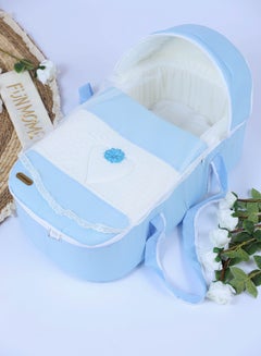 اشتري Foldable Portable Carry Baby Cot With Thick Cushioned Seat and High-Quality Material 65×35×15cm في السعودية