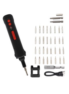 Buy Electric Screwdriver Set, 3.6V Wireless Magnetic Precision Screwdriver Set with 2 LED Lights and 36 Standard Screwdriver Bits, Convenient Repair Tool for Mobile Phones, Watches, Cameras, Laptops in UAE