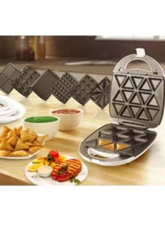 Buy 7 In 1 Multi Snack Maker NL-7M-1542-WH With Removable Plates 1400.0 W NL-7M-1542-WH White in UAE