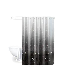 Buy FEELINGS SHOWER CURTAIN WITH 12PCS HOOK RINGS (MIDNIGHT SKY) in UAE