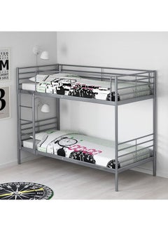 اشتري Bunk Bed Metal Strong Frame Safety Rails, Built-In Ladder في الامارات