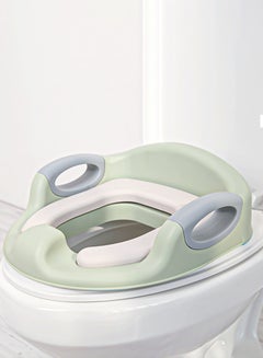 Buy Baybee Milano Baby Potty Training Seat for Kids, Western Toilet Seat for Baby with Handle, Cushion Seat | Toilet Training Seat with Comfortable Seating | Kids Potty Chair for Kids 1 to 5 years Green in UAE