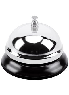 Buy Stainless steel Big Call Bells 3.93 Inch Diameter Desk Bell Service Bell for Hotels, Schools, Restaurants, Reception Areas, Hospitals, Warehouses Silver in UAE