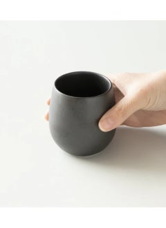 Buy Coffee Cup I Barrel Flavor Cup I Made of Porcelain - 200 ml I Black Color in UAE