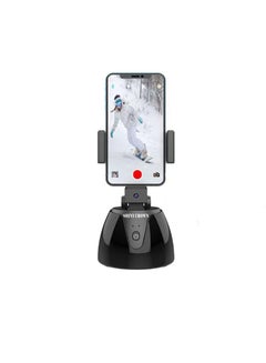 Buy Shiny Crown Selfie Stick Tripods Face Tracking Phone Holder, Auto Face Body Following,Smart Shooting,360°Rotation, Desktop Tripod for Selfie Vlog Live Video YouTube TIK Tok (Black) in UAE
