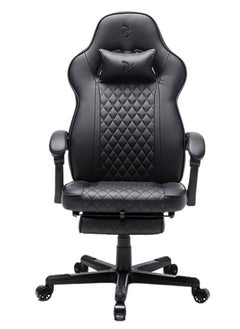 Buy Arozzi Mugello Special Edition Gaming Chair/Office Chair with True Armrest, Footrest, PU Leather, Soft Neck - Pure Black in UAE