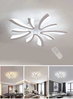 Buy Modern V Shape LED Ceiling Light 5 Lights Dimmable with Remote Control 48W in UAE