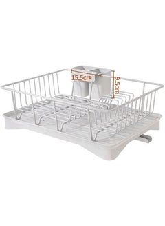 Buy Dish Drying Rack Stand with Utensil Holder in UAE