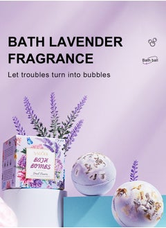 Buy 100g Explosive Bath Salt Balls Clean Fragrance Bath Balls Lavender Scent in Saudi Arabia