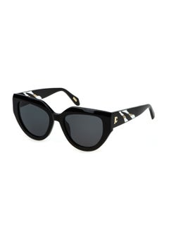 Buy Women's Butterfly Shape  Acetate Sunglasses SJC086V530700 - Lens Size: 53 Mm - Shiny Black in Saudi Arabia