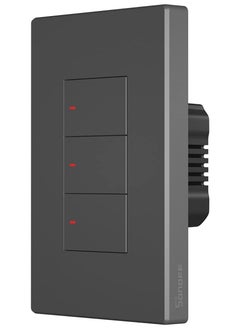 اشتري Sonoff | M5-3C-120 SwitchMan 3 Gang Smart Wall Switch | Remote/Voice Control | Countdown Timing - Smart Scene - Inching Mode - LAN Support | 2.4GHz Wifi, Bluetooth | PC V0 Material | Dim Grey في الامارات