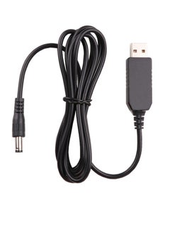 اشتري كابل توجيه USB DC 5V إلى 12V كابل طاقة تصاعدي كابل USB مخرج DC-12V - أسود في مصر