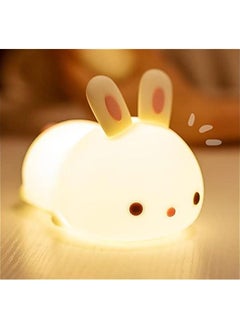 اشتري Cute Kids Night Light Night Lamp Night Lights for Kids Bedroom Toddler Baby Portable Silicone Battery Led Nightlight Nursery (Cute Bunny) في السعودية