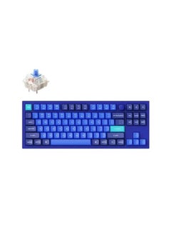 اشتري Keychron Q3 QMK لوحة مفاتيح Gateron G-Pro قابلة للتبديل السريع مع RGB ومقبض ومفتاح أزرق - أزرق داكن في الامارات