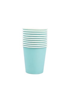 اشتري Thickened disposable paper cups 250ml, 10 pieces في السعودية