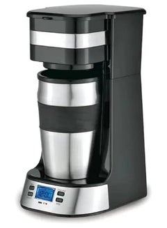 اشتري Automatic  Filter Coffee Maker/Machine with LCD/Timer+Travel Mug(SF-3566) في مصر