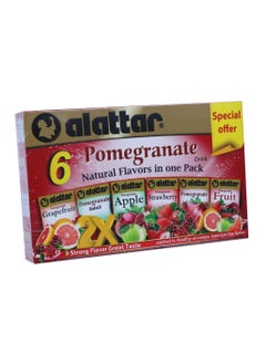 Buy Pomegranate - 6  Natural Flavors in One Pack 24 Tea bags in UAE