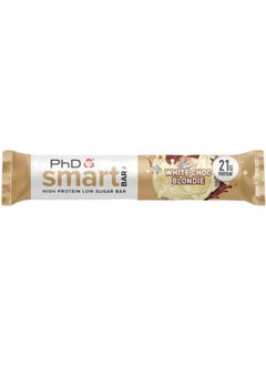 Buy Phd Smart Protein Bar, White Choco Blondie - 64 gm in Saudi Arabia