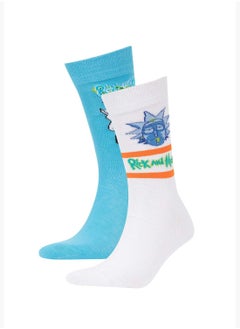 Buy 2 Pack Man Rick and Morty Licenced Socks in UAE