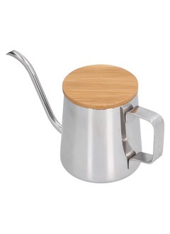 اشتري 250ml Stainless Steel Drip Coffee Pot with Wooden Lid (Silver) في الامارات