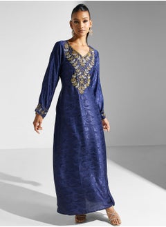 اشتري Embellished Embroidered Jalabiya في الامارات