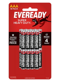 اشتري Eveready Super Heavy Duty AAA Batteries Pack of 18 في الامارات