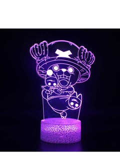 اشتري Japan Anime Monkey D. Luffy 3D LED Illusion Night Light 7 Colors Desk Lamp Home Bedroom Decor Child Birthday New Year Kids Toys Tony Tony Choppe في الامارات