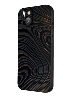 اشتري for iPhone 13 Case, Shockproof Protective Phone Case Cover for iPhone 13, with Bronze streaks Pattern في الامارات